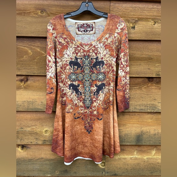 Amma Design Small Tunic with 3/4” sleeve. MADE IN THE USA! - Picture 1 of 11